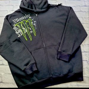 Monster Energy Black Hoodie size 2XL BRAND NEW
